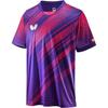 Calamia Shirt Tischtennis Spielshirt Rosen Violett XO [Butterfly] (46010-244)