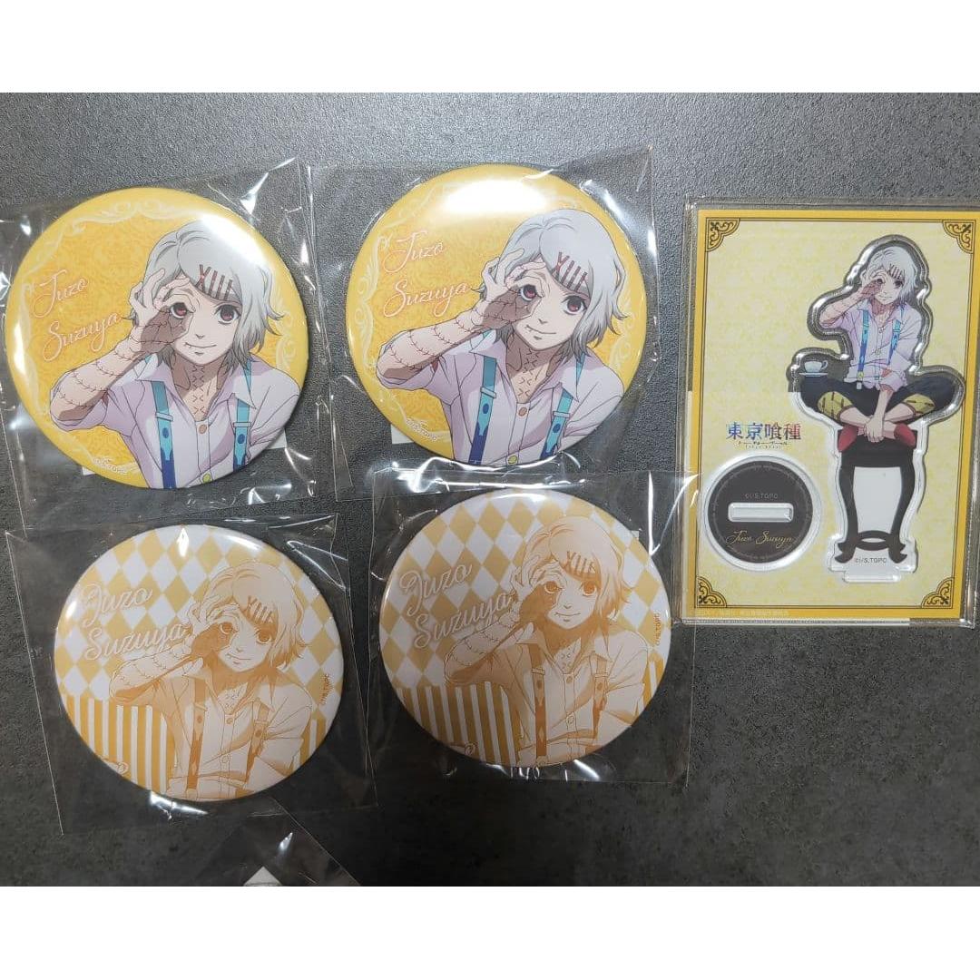 Used Tokyo Ghoul Kujibikido Juzo Suzuya Acrylic Stand Can Badge