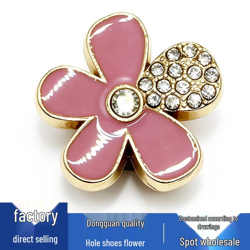 Metal Flower Shoe Charm – Versatile, Cute Buckle Accessories for Shoes