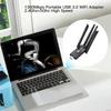 1300Mbps Bluetooth 5.4 WiFi  Adapter Dual Band 2.4G/5Ghz Wireless Network Card 4-Antenna Wireless Receiver For PC/Laptop Driver Free