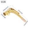 Brass Sax Necks Replacement Alto Saxophone Bend Neck with Cork Sheet Curved Neck Woodwind Instruments Accessories