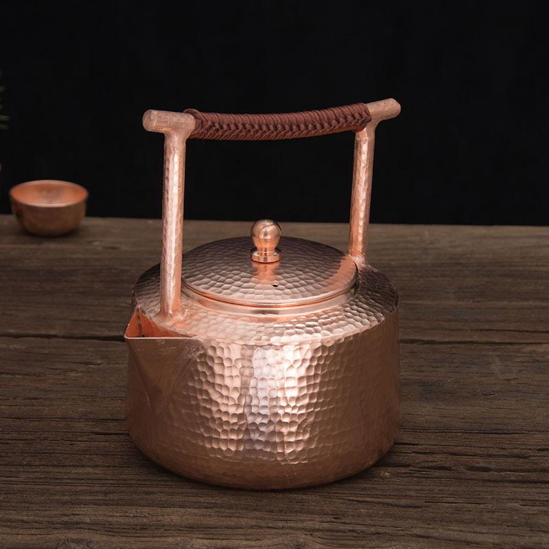 Red Copper Pot For Boiling Tea