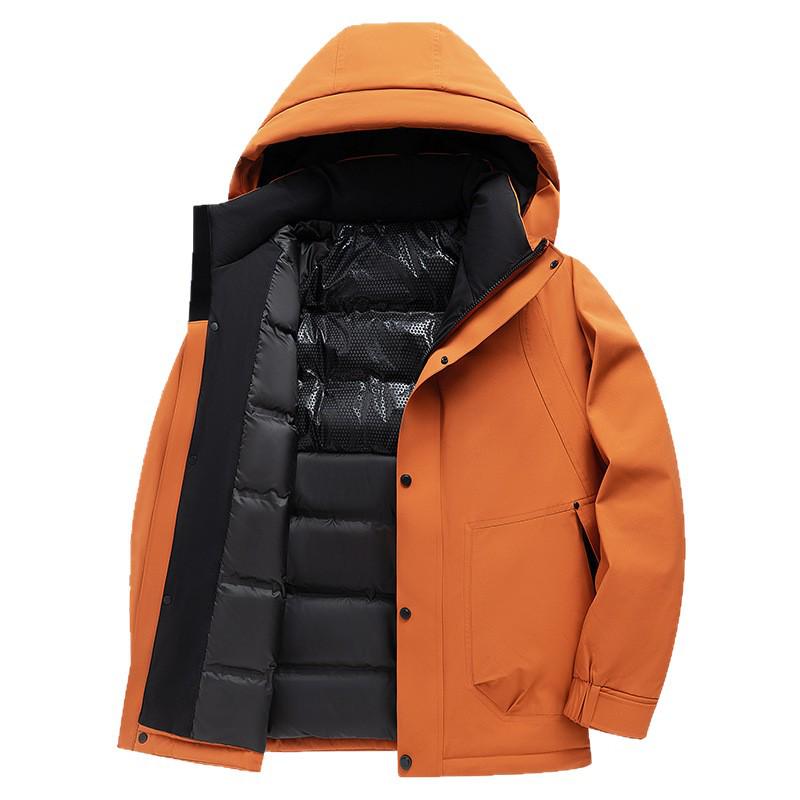 Men's Winter Waterproof Mountaineering Down Jacket - Unisex Casual Light Luxury Outdoor Wear