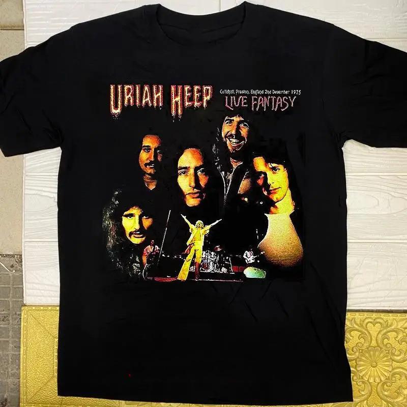 

Черная футболка унисекс Uriah Heep Band Live Fantasy Все размеры SG976 XXXL