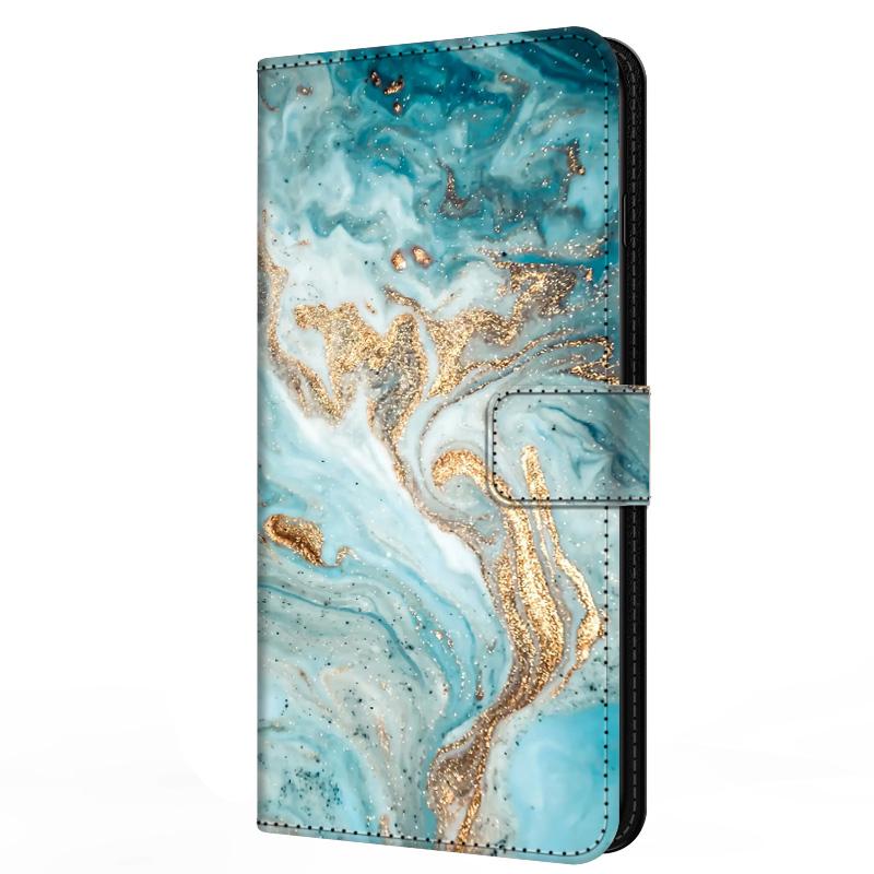 Leather Flip Case for Samsung A37 A57 Cover Wallet Book Stand Magnetic Cove Galaxy A 57 37 5G Capa Marble Partterns Funda Bumper