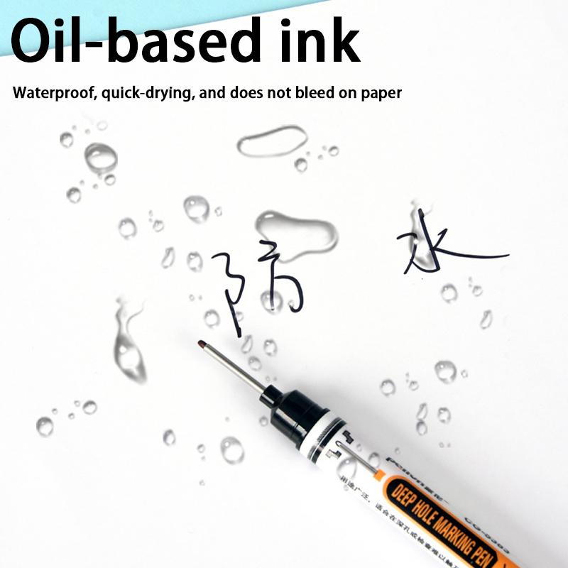 1 Stück Langer Nadel Marker Stift Wasserdicht Metall Badezimmer Holzbearbeitung Fliese Schraube Tiefes Loch 20mm Strich Stift Marker Stift