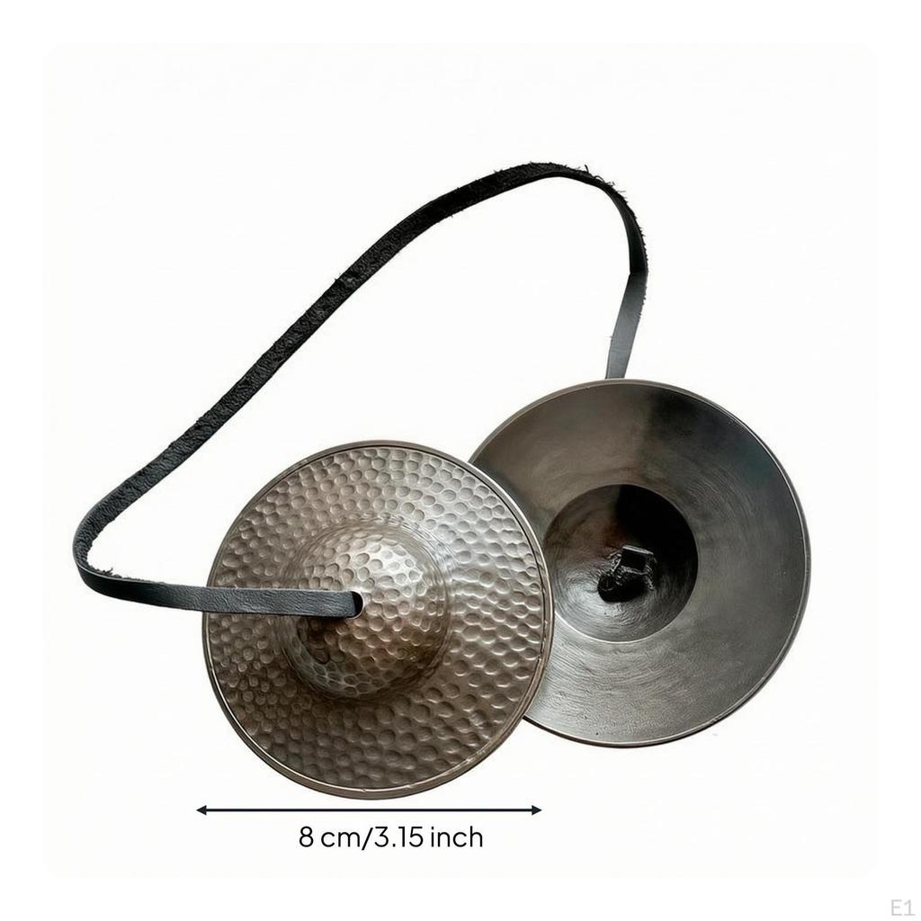 Tingsha Bells HandHammered Cymbal Handcrafted Cymbals with Cord for Meditators, Stretching