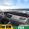 Armaturenbrett-Sonnenschutzabdeckung für 2017-2025 Volkswagen VW Polo Anti-UV-Armaturenbrettmatte Rutschfester Teppich Flanell Wildleder Schutz