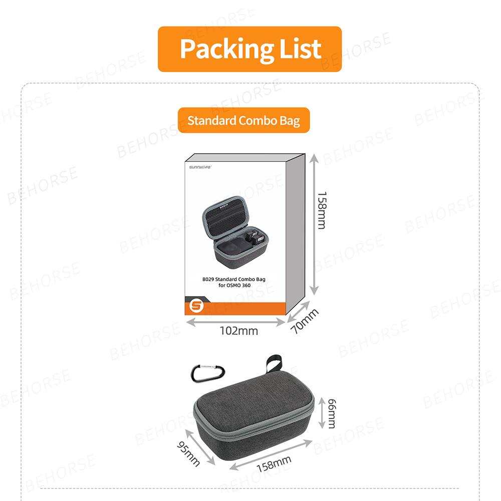 For DJI Osmo 360 Mini Handbag Carrying Case Portable Storage Bag All-round Protection Box For DJI OSMO 360 Camera Accessories