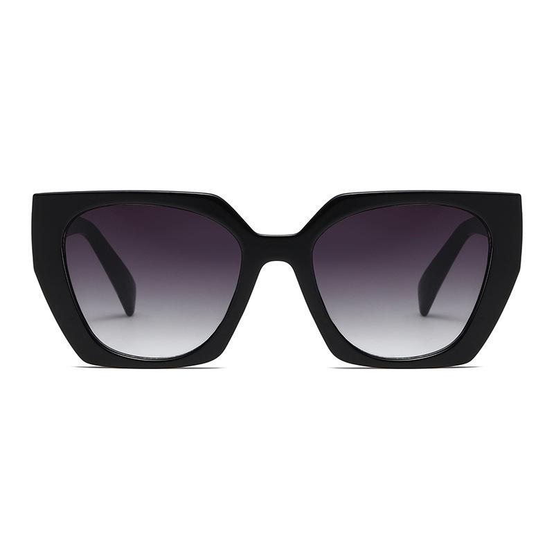 3282 Large Frame European & American Fashion High-End Polygon Cat Eye Sunglasses - Unisex UV Protection