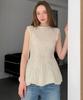 Baseukala Cable Sleeveless Knit Top (3Colors)