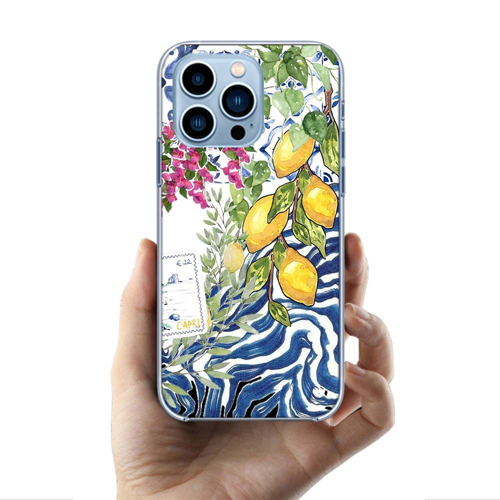 Mediterranean Lemon Cases Phone Case For Iphone 17E 16E 17 Air 16 Pro Max 15 Pro 14 Plus 11 13 12 Mini Cover Cases Compatible wi