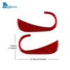 Real Soft Carbon Fiber Cover Trim Sticker For Mercedes Benz Smart 453 Fortwo Forfour 2016-2025 2025 2025 Car Door Inner Handle