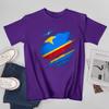 Unisex Unisex Congolese DRC Democratic Republic of Congo Flag Tshirt Tees T Shirts WoUnisex Boys 100 Cotton TShirt