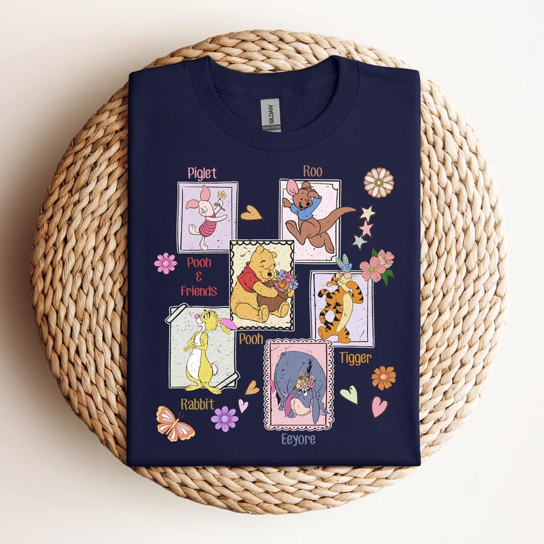 Retro Disney Winnie The Pooh Shirt, The Pooh and Friends Shirt, Poo Tigger Piglet Eeyore,Disneyland WDW Matching Family Shirt, Magic Kingdom 150
