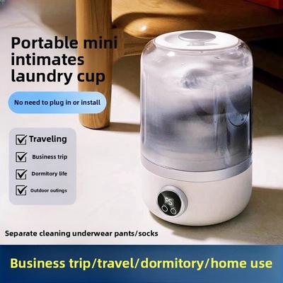 Wireless Mini Underwear Washing Machine Portable Intimates Laundry Cup Dormitory Small Smart Sock Washing Device
