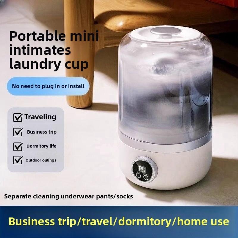 Wireless Mini Underwear Washing Machine Portable Intimates Laundry Cup Dormitory Small Smart Sock Washing Device