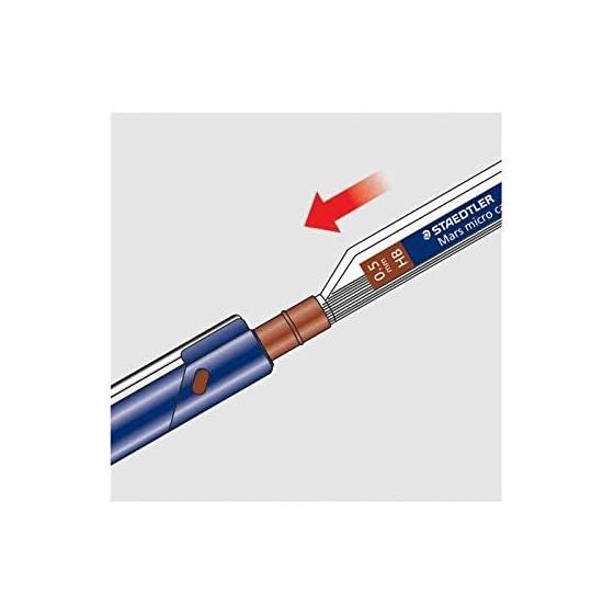 Staedtler Mars Micro Carbon Mechanical Pencil Lead, 0.7mm, HB, 3 Packs, 60mm Length, Break-Resistant, Vivid Black