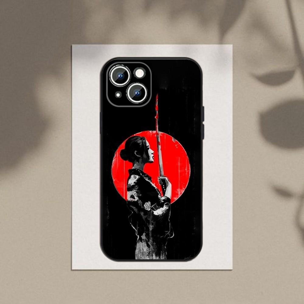 Kyokushin Karate Symbol Phone Case For Apple iPhone 15,14,13,12,11,XS,XR,X,8,7,Pro,Max,Plus,mini Silicone Black Cover