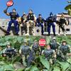 Parachute Toy Army Police Military Snow Navy Soldier Action Figure Toy Hand Throwing Kids Game for Boy Children Christmas Gift