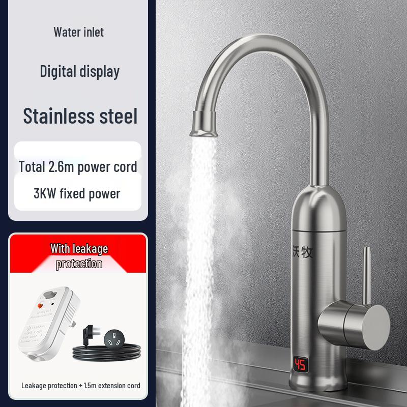 Instant Heat Electric Water Faucet - Quick Heating, Temperature Controlled for Kitchen Use