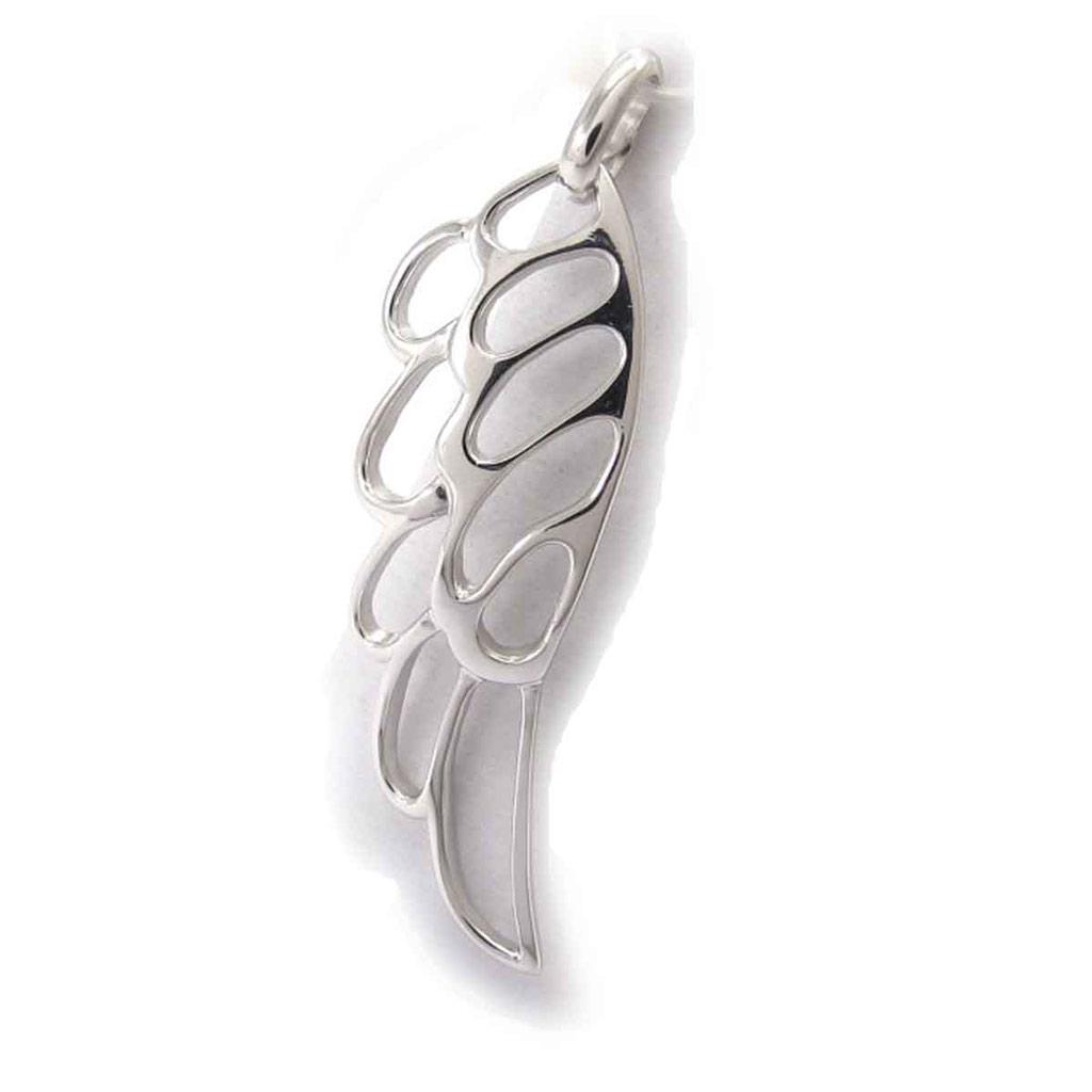 Les Trésors De Lily [G2793] - Silver Pendant 'Nature Wing'