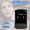 A7 Bluetooth 5.2 MP3 Player Back Clip Sports Music Walkman with Screen Recorder Support FM, Recording, eBook, Alarm Clock