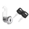 Drawer Lock with 2 Keys Heavy Duty Zinc Alloy Universal File Cabinet