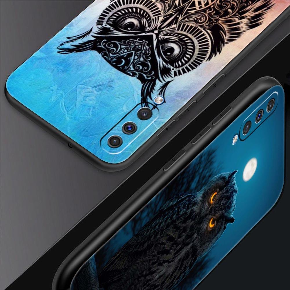 Cartoon Gifts Lovely Owl Case For Samsung A56 A36 A26 A16 A14 A12 A22 A32 5G A34 A42 A52 A54 A50 A70 A72 A40 A20E A04S A06 Cover