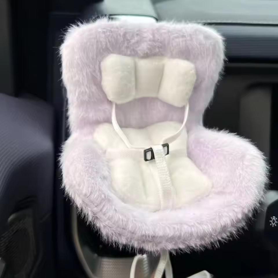 Car Doll Safety Seat for 17cm Cartoon Chair Model Car Seat Outlet Decor for Doll Car Interior Styling