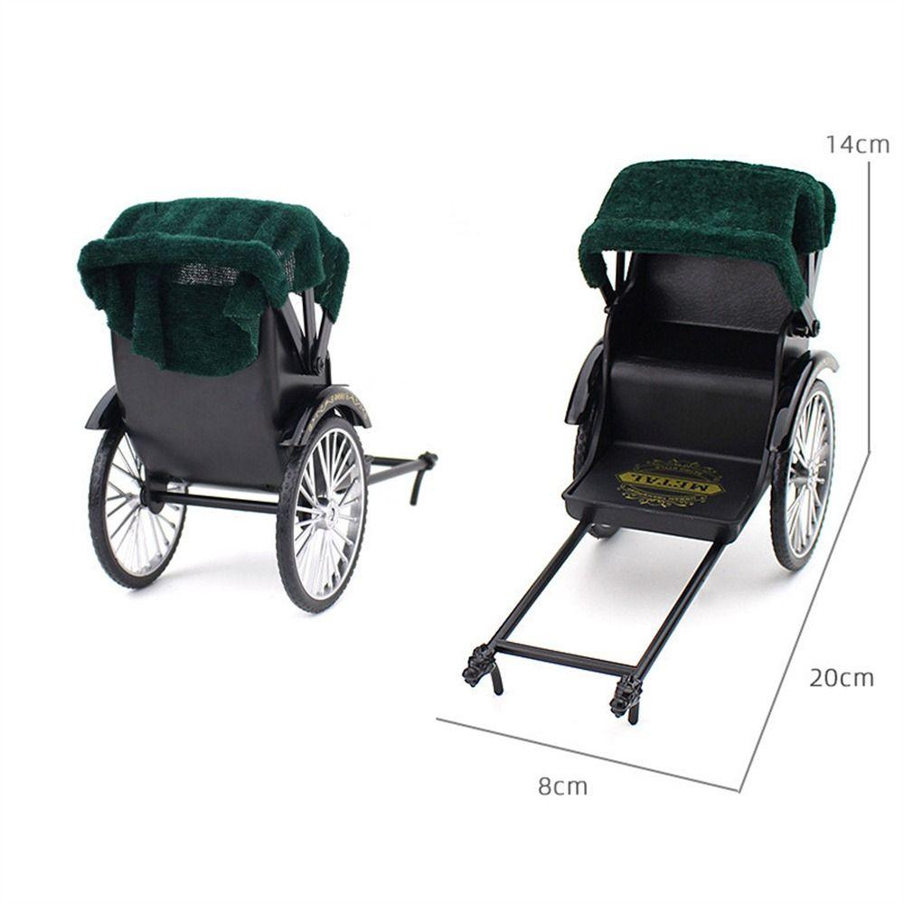 Vintage Classic Simulation Tricycle Toy Three Wheeled Bike Miniature Model  Desktop Ornaments