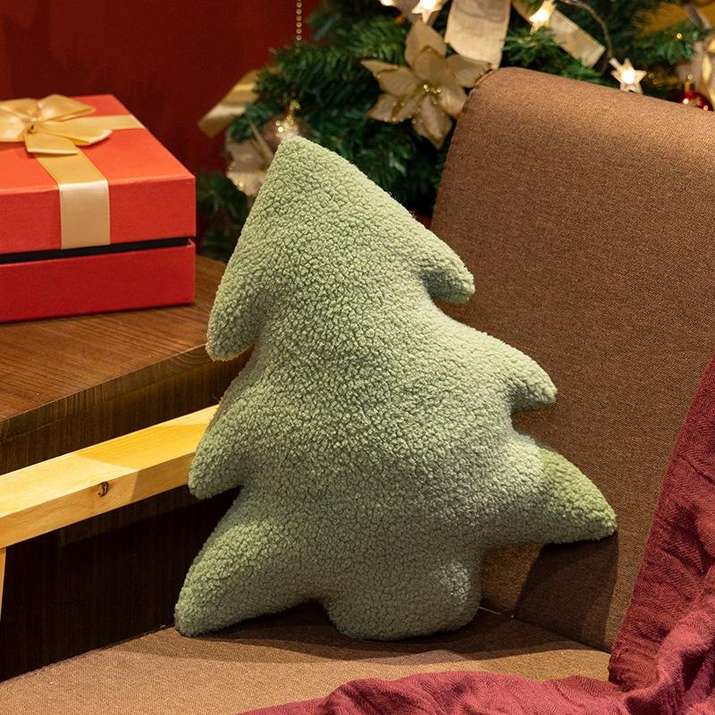 Gentle Xmas Tree Plush Playthings Gentle Exquisite Throw Pillow Xmas Celebration Dec Children Birth Date Xmas Present Home Dec Present Idea -A11126