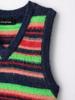 2025 Spring Women's European & American Style Striped V-Neck Sleeveless Knit Vest
