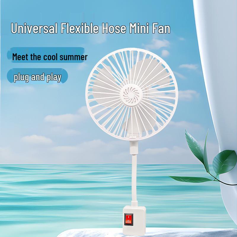 Compact Universal Three-Plug Cyclone Cooling Fan for Bedroom