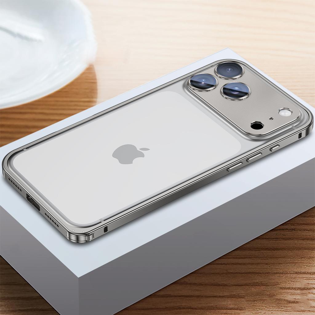 Luxusní kovový rámeček pouzdra na telefon pro iPhone 17 16 15 14 Pro Max 14 15 Plus 16pro Rámeček pro demontáž spony Kryt s ochranou objektivu