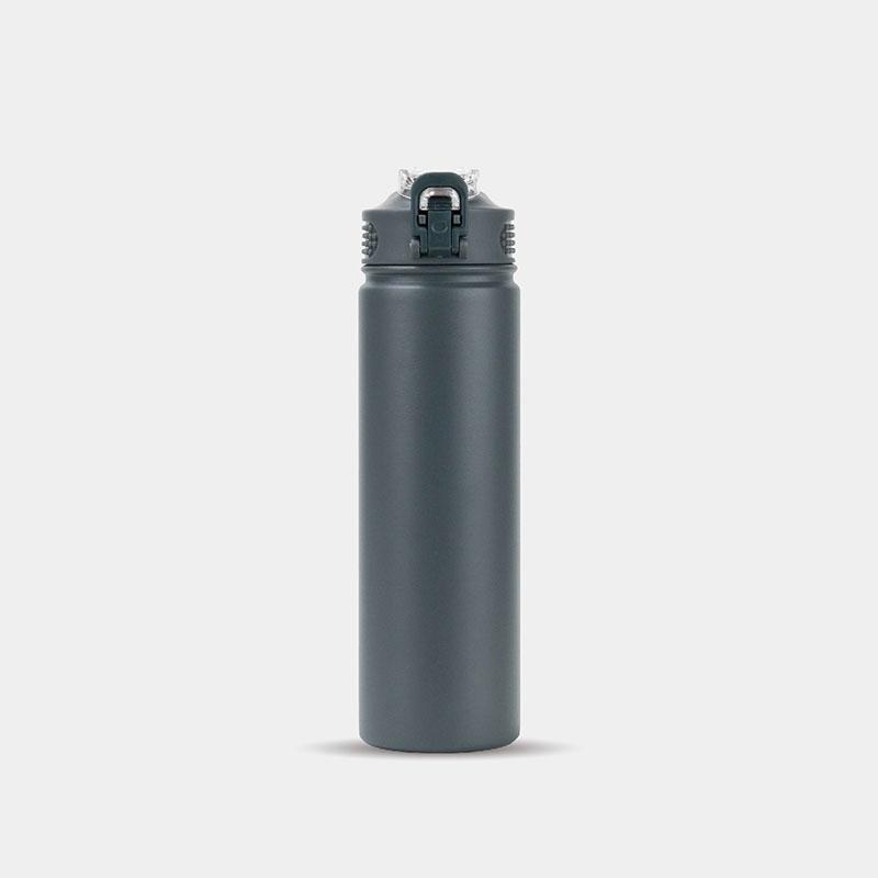 600/750ML Thermos Bottle with Straw Stainless Steel Car Thermal Cup Sports Water Bottles Keeps Cold and Burning Thermal Mug