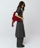Pleatsmama New Bow Backpack Burgundy