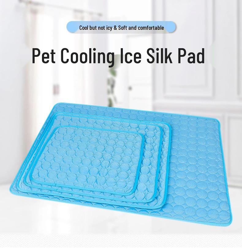 Summer Ice Silk Cooling Mat for Pets - Soft, Comfortable, and Breathable Mat for Cats and Dogs.