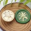 Vintage Seal Stamp Head Plant Themed Sealing Stamp for Seal Envelope Card Wedding Invitations Scrapbooking Packaging