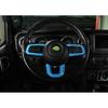 For Jeep Wrangler JL 18-2024 Hydro Blue Steering Wheel Control Strip Trim 3PCS