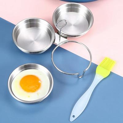 Skoglary Cocedor de Huevos, Vaporera de Huevos de Acero Inoxidable 304, Herramienta Casera para Huevos Pochados, Pochador de Huevos, Utensilios de Cocina