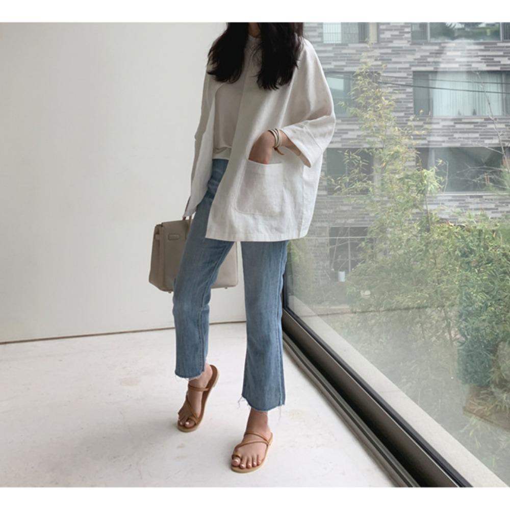 Silk Cotton Linen Top Women Spring Summer New Retro Simple T-shirt for Women