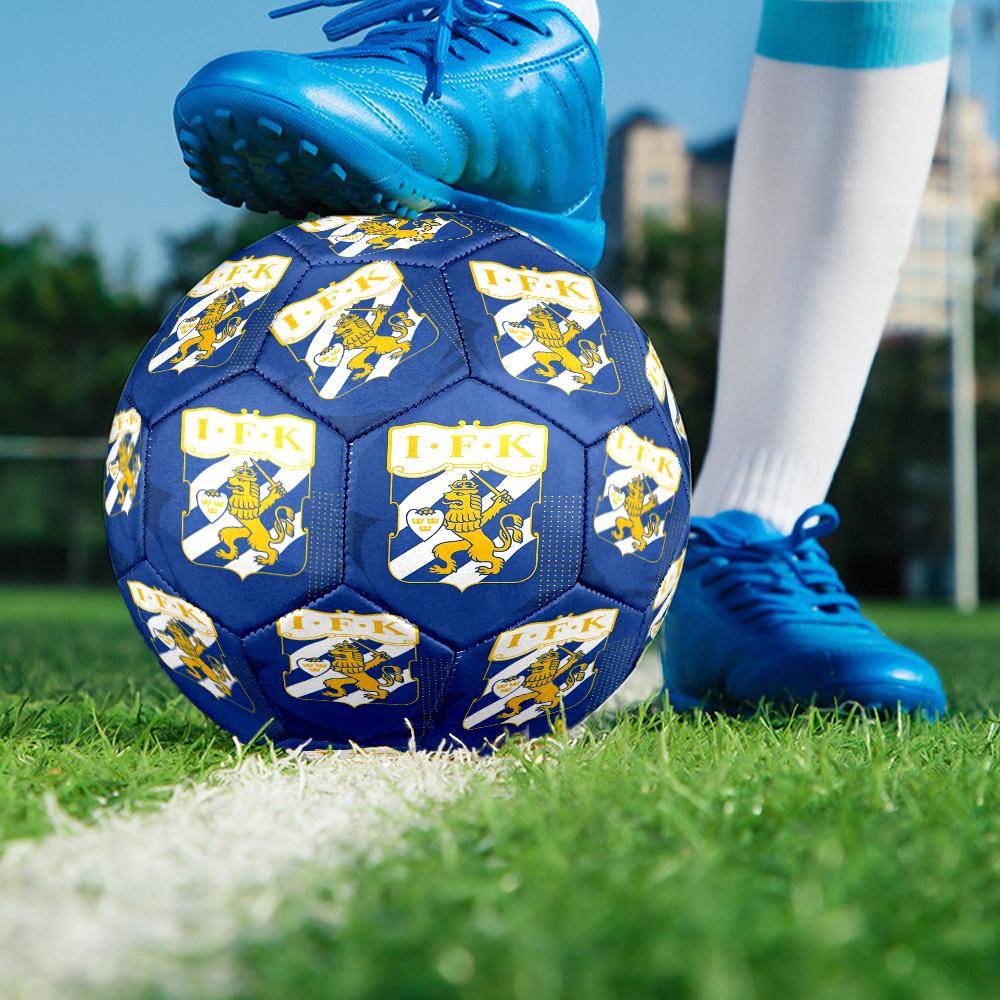 Ifk Lion Crest Emblem Size 5 Soccer Ball,Indoor/Outdoor Suitable for Training Matches Tournaments Practice Games Perfect Gift for Fan