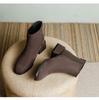 New Women Shoes Fashion Boots Genuine Leather Suede Pointed Toe Casual Shoes Winter Warm Plush Ankle Boots