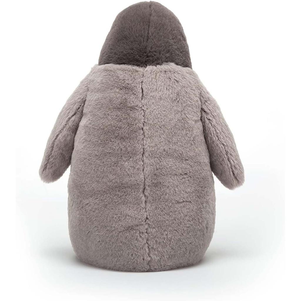 23cm Cute Furry Simulation Gray Penguin Plush Toy Doll