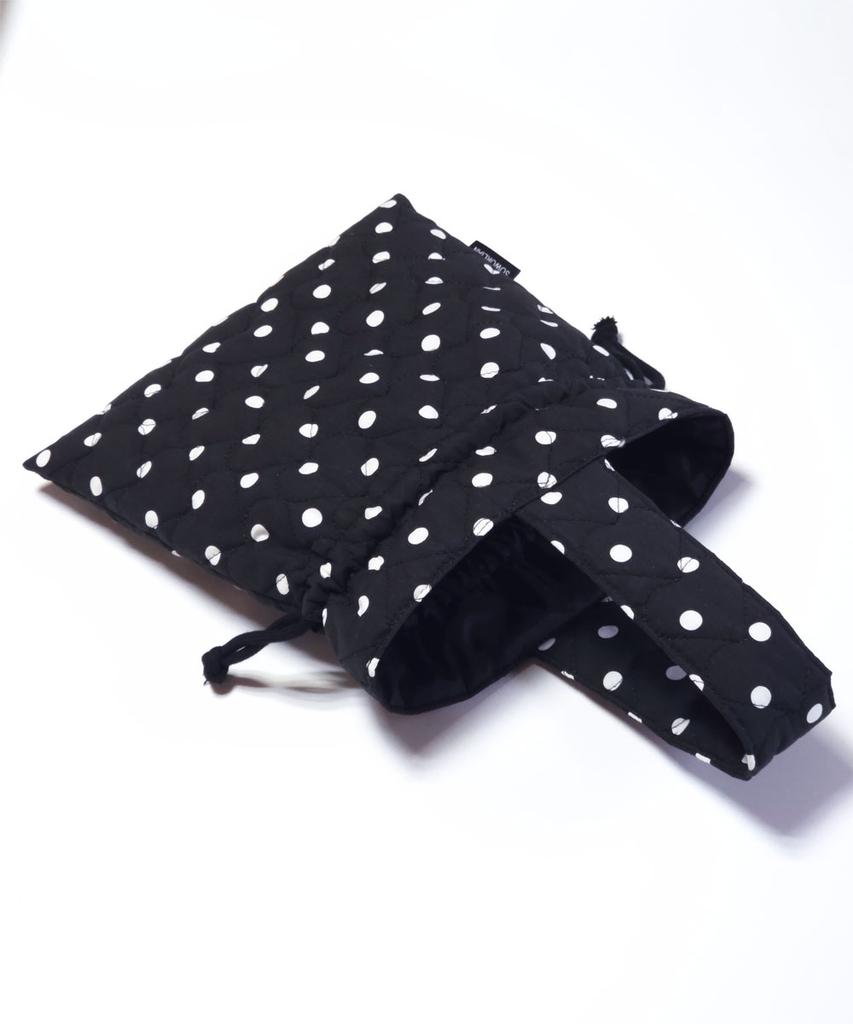 Soworlian One Handle String Bag_ Dot Black