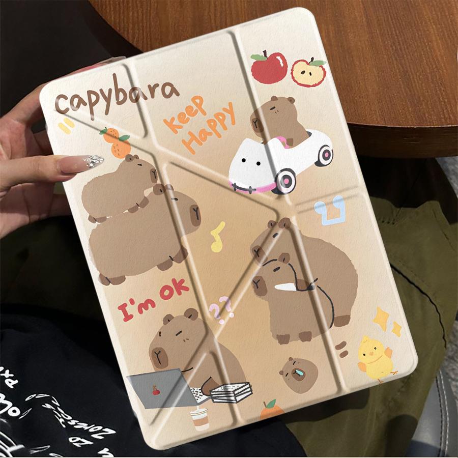Cute Guinea Pig Tablet Case For iPad Mini 6 7 Air 4 5 M3 M2 1 2 M4 11inch Pro 2025 Pro 11th 10th 9th 8th 7th 12.9inch Holder