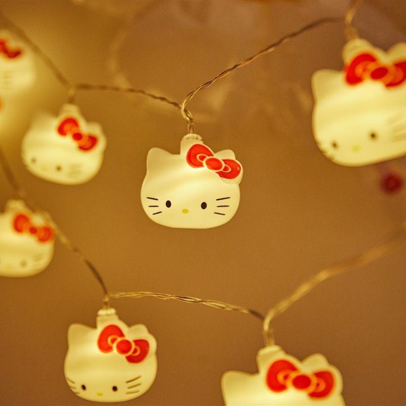 

KT Cat LED String Lights - Girlish Heart Room Decor & Atmosphere Lighting 1.5m USB