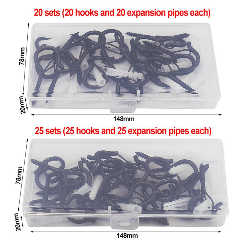 Q-Hanger Crew Hooks for Outdoor String Lights Safety Buckle Design
