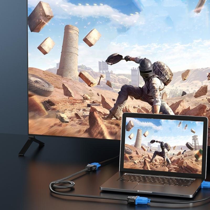 High Resolution VGA Extension Cord 30cm, 1920x1080P Support for Laptop and Desktop Video Devices Displays Connection